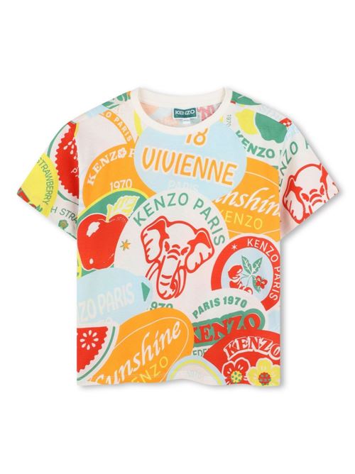 T-shirt bambino maniche corte KENZO Kids | K61153Z41
